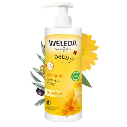 Weleda Baby Liniment Calendula flacon pompe 400 ml — Grande Pharmacie du Centre - Ambarès
