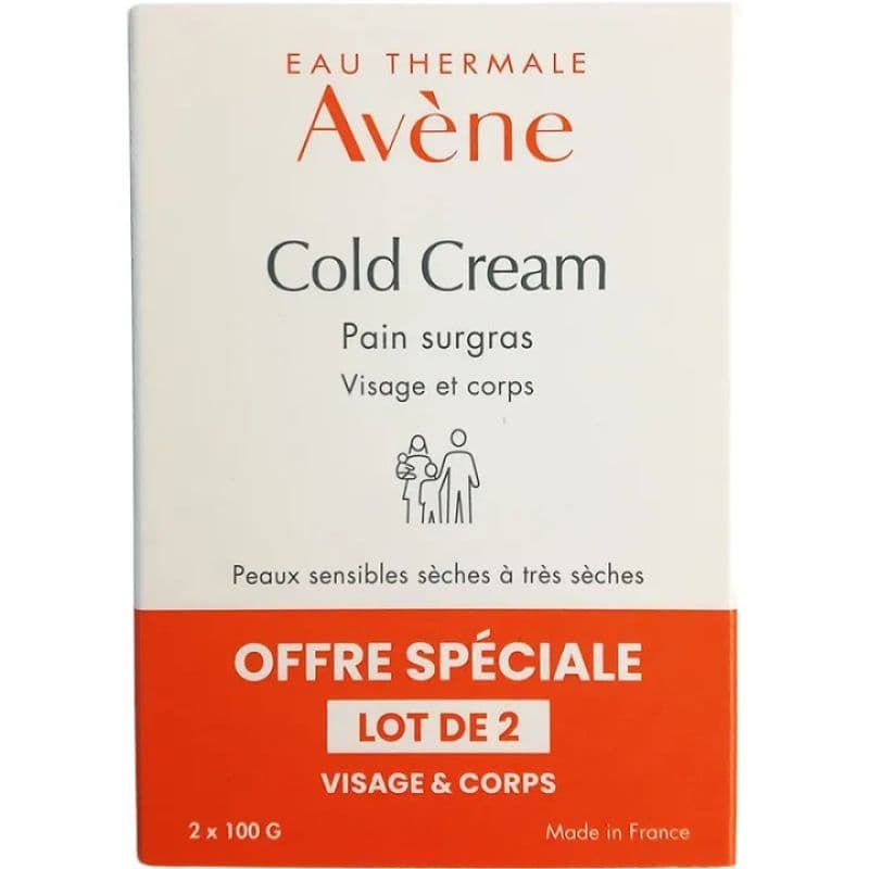 Avene cold cream pain surgras, 2 x 100 g — Pharmacie Pharmagreen Boucicaut