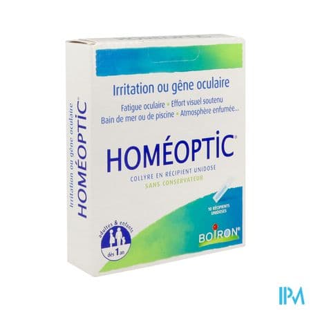 Homeoptic Collyre Unidose 0ml4 10 — Pharmacie de l'hotel de ville