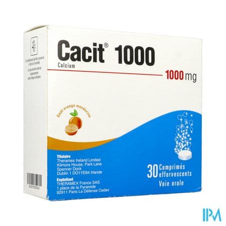 CACIT 1 000MG CPR EFF 30 — Pharmacie Pharmavance Le Chesnay