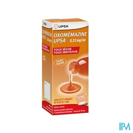 OXOMEMAZINE 0,33MG/ML UPS S/S125ML
