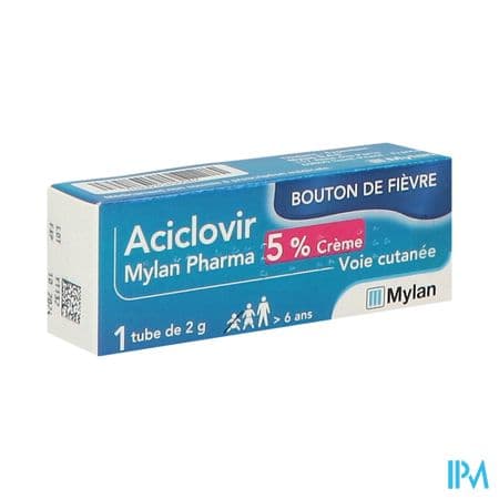 ACICLOVIR 5% VTS CONS CR TUB 2G — Pharmacie Cannes Riviera