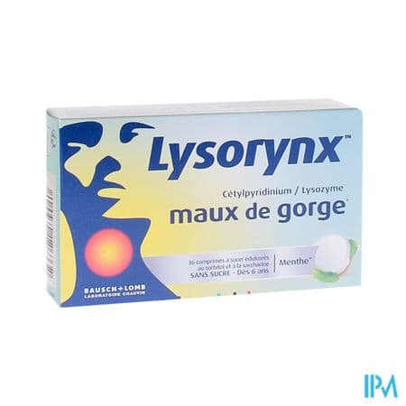 Lysorynx 1mg5/20mg Comprime A Sucer 36