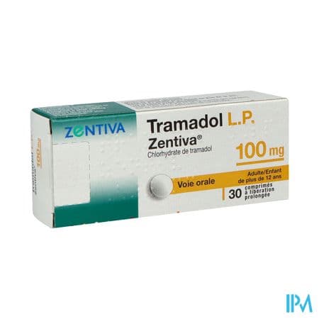 TRAMADOL LP 100MG ZENTIVA CPR 30X1 — Pharmacie Pharmavance Le Chesnay