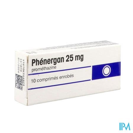 Phenergan 25mg Comprime 10 — Pharmacie Européenne 24/24 de la place de clichy