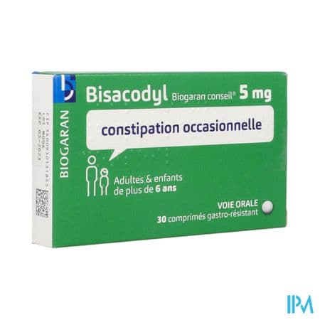 BISACODYL 5MG BIOG CONS CPR 30