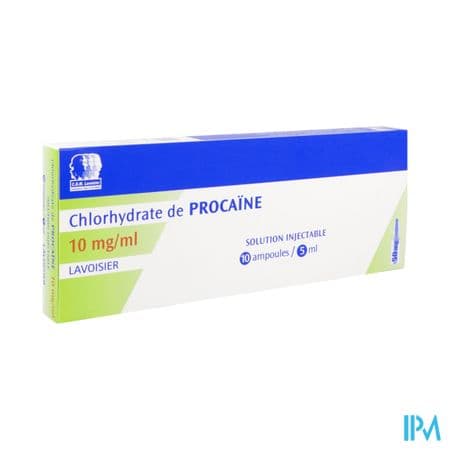 Lavoisier Procaine Chlorhydrate 1% Solution Injectable 5ml 10 — Pharmacie Pharmavance Escudier
