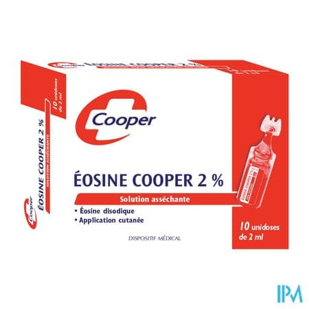 Cooper Eosine 2% Solution Pour Application Cutanee Unidos 2ml 10