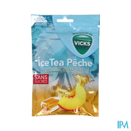 VICKS BONBONS ICE TEA PECHE SS 72G