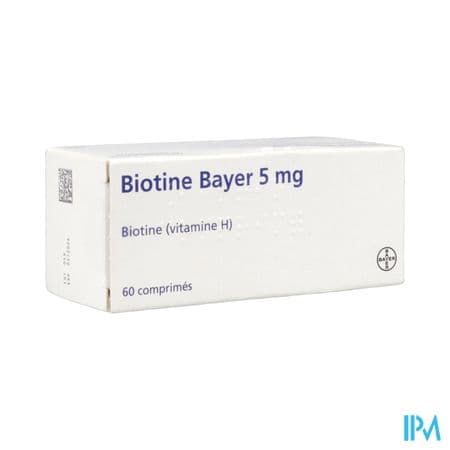 BIOTINE BAYER 5MG CPR 60 — Pharmacie du Vieux Montreuil