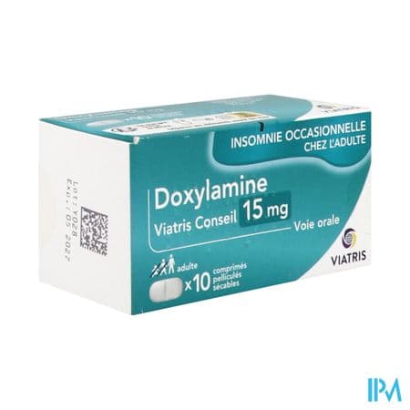 Doxylamine Viatris Conseil 15mg Comprime Secable 10