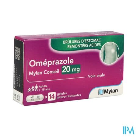 Omeprazole Viatris Conseil 20mg Gelule Gastroresistante 14 — Pharmacie Roquette Arles by Nexum