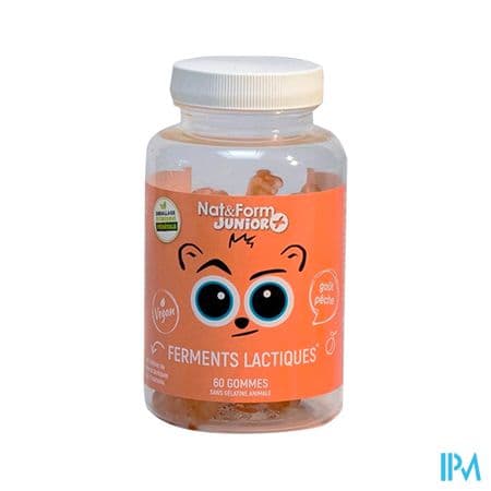 Nat Et Form Junior+ Ferments Lactiques Ourson Gommes 60