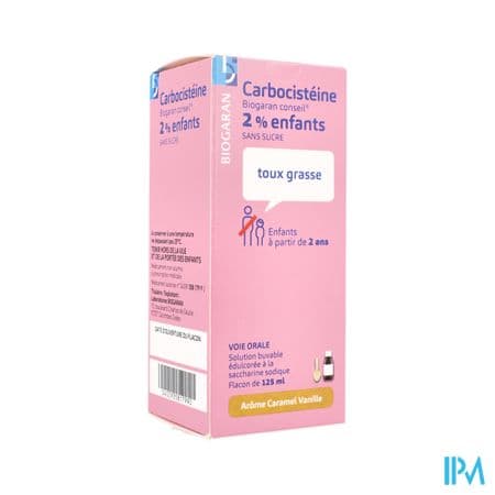 CARBOCISTEINE 2% BIOG SOL S/S125ML — Pharmacie St Honoré - Amiens