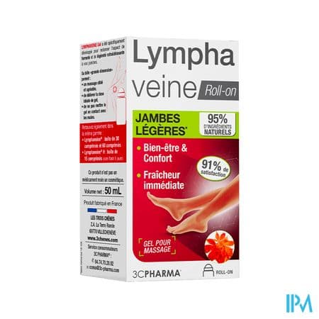 3C PHARMA LYMPHAVEINE ROLL-ON 50ML