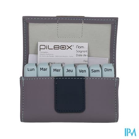 PILBOX MINI DISTRIB HEBD GRIS