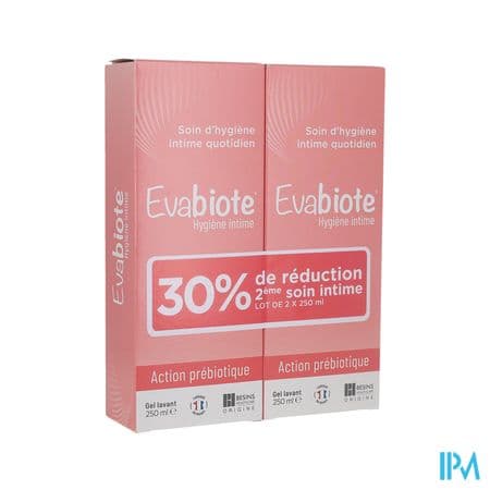 Evabiote Gel Lavant Pour Usage Intime 250ml X2