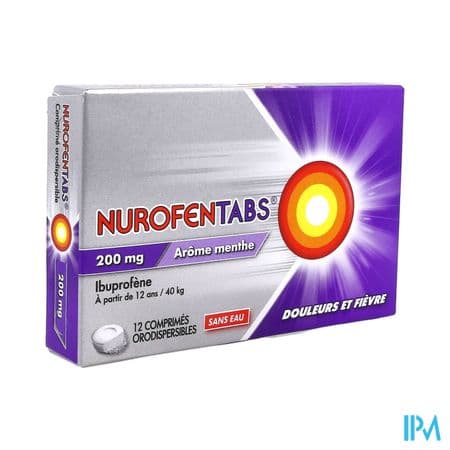 Nurofentabs 200mg Comprime Orodispersible 12