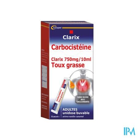 CLARIX EXP 750MG/10ML AD S/S SAC15 — Pharmacie du stade