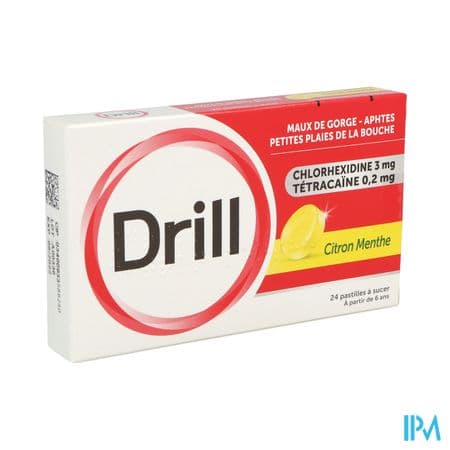 Drill Citron Menthe Pastille A Sucer 24 — Pharmacie Pharmavance Hauts De Suresnes