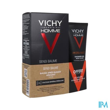 Vichy Homme Sensi Baume Ca Baume Confort 75ml + Gel Douche 100ml Offert