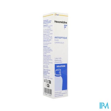 HEXOMEDINE 1 POUR MILLE PULV 75ML — Pharmacie Colonel Fabien