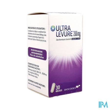 Ultra Levure 200mg Gelule 30 — Pharmacie de la Mairie Montataire