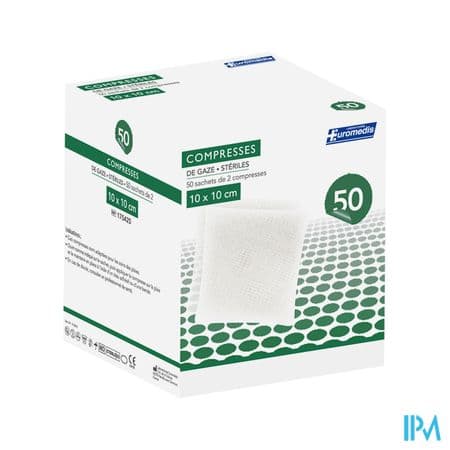 COMP ST 50X2 EUROMED GAZE 10X10 — Pharmacie du Vieux Lille