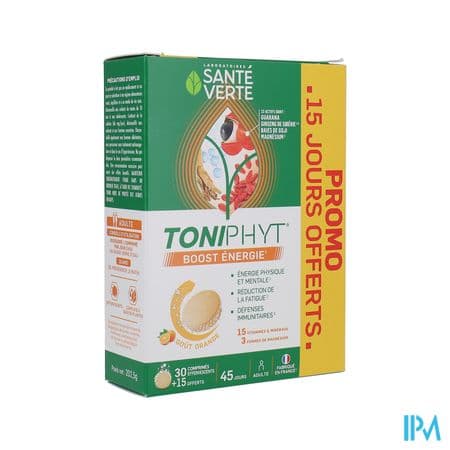 Sante Verte Toniphyt Boost Orange Comprime 30 + 15 Offert