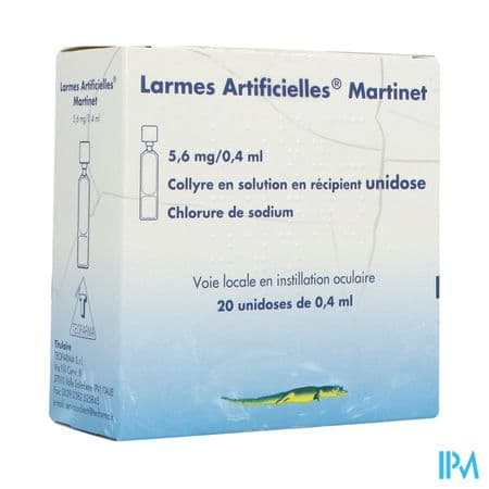 Martinet Larmes Artificielles 5mg6/0ml4 Collyr 20 — Pharmacie Jean Médecin