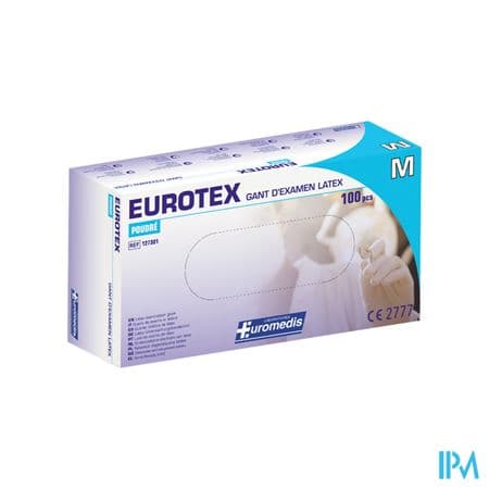Euromedis Gant Examen Afnor Latex Poudre T7/8 100