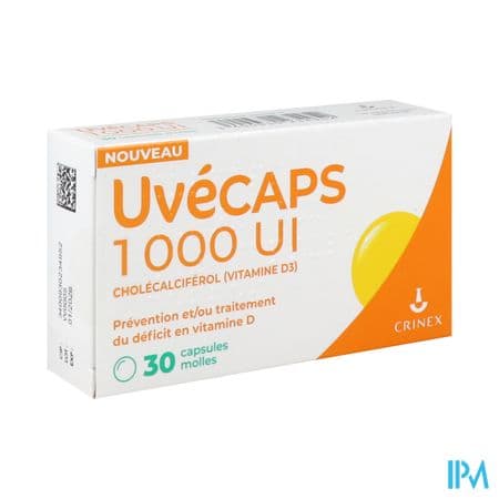 UVECAPS 1 000UI CAPSULE MOLLE 30 — Pharmacie du Parc - Neuilly-sur-Seine