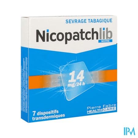 NICOPATCHLIB 14MG/24H D/TRANSD 7 — Pharmacie de la Galoppaz