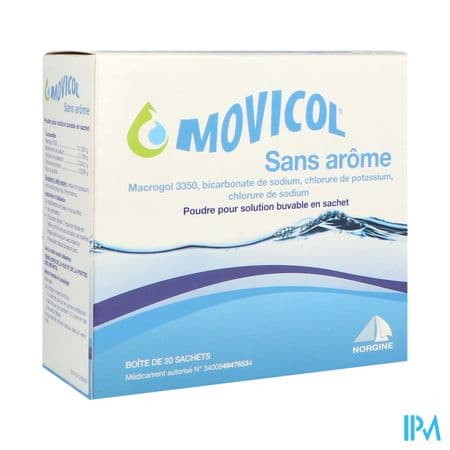 MOVICOL SANS AROME SACHET 20 — Pharmacie Pharmavance Orleans