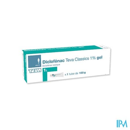 DICLOFENAC 1% TEVA GEL TUB 100G — Grande Pharmacie des Halles Pharma