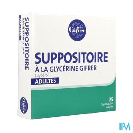Gifrer Suppositoire Glycerine Adulte 25 — PHARMACIE DE LA GARE Nancy