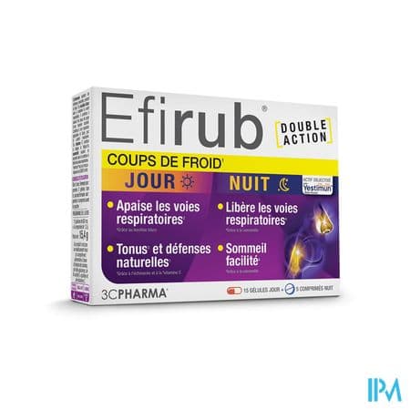 3c Pharma Efirub Coups De Froid Jour Nuit Comprime 20