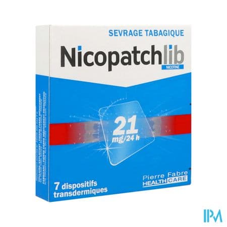 NICOPATCHLIB 21MG/24H D/TRANSD 7 — Pharmacie de la Galoppaz