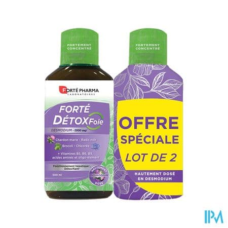 FORTE DETOX FOIE LIQ 500ML X2 — Pharmacie Jeanne
