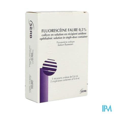 FLUORESCEINE 0,5% FAURE COL DOSE 5 — Pharmacie du port st-Maxime