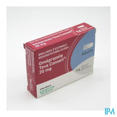 OMEPRAZOLE 20MG TEVA CONS GEL 14 — Pharmacie Maarek
