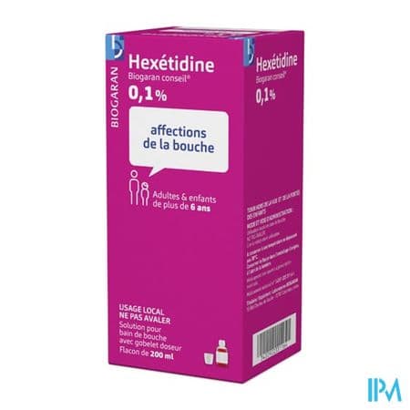 HEXETIDINE 0,1% BIOG CONS FL 200ML