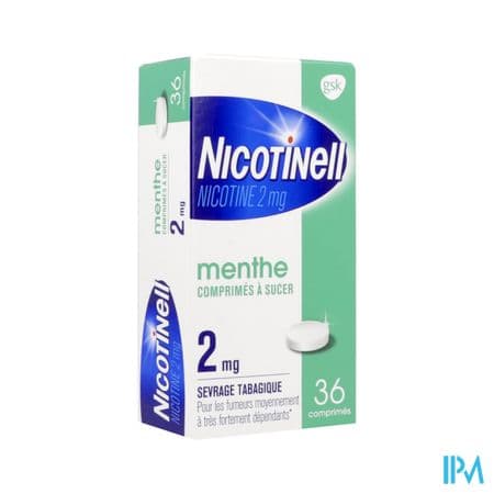 NICOTINELL 2MG CPR SUCER MENTHE 36
