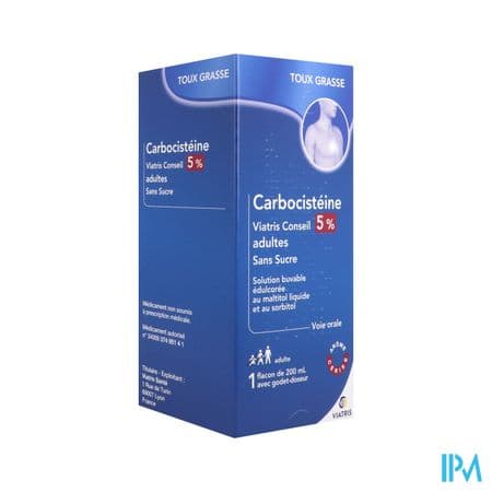 CARBOCISTEINE 5% VTS SOL S/S 200ML