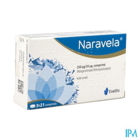 Naravela 250mcg/35mcg Comprime 21 X3 — Pharmacie Riviera