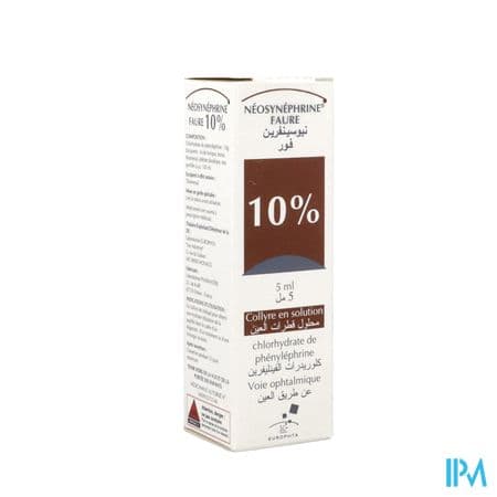 NEOSYNEPHRINE 10% FAURE COL 5ML — Pharmacie des Cascades