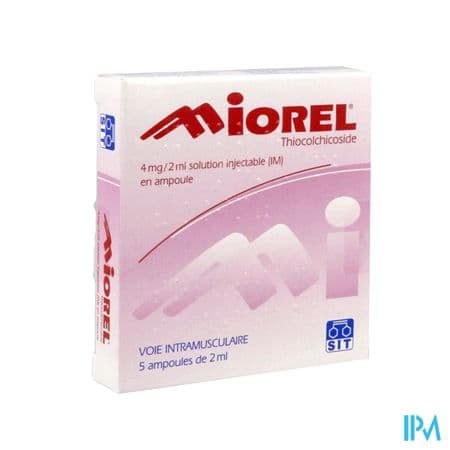 Miorel 4mg/2ml Im Solution Injectable Amp 2ml 5 — Pharmacie de la Croix Rouge - Tourcoing