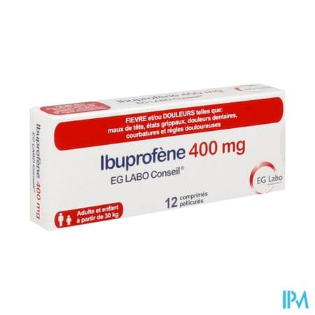 Ibuprofene Eg Labo Conseil 400mg Comprime 12 — Pharmacie Pharmavance Trappes