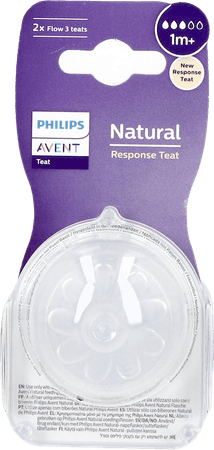 TETINE AVENT NAT RESPONSE T3 X2
