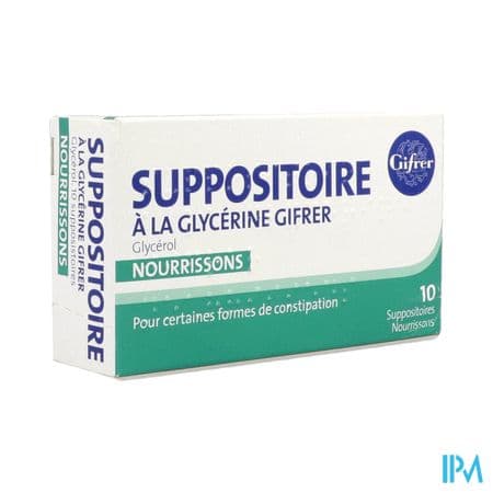 Gifrer Suppositoire Glycerine Nourrisson 10